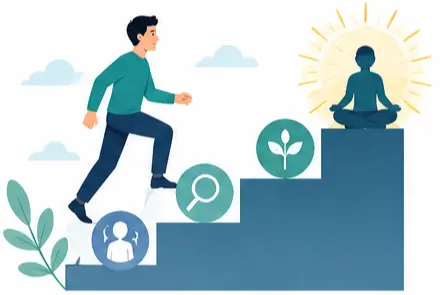 How to improve negative personality traits psychology illustration