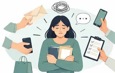 Common traits of People Pleasing Personality psychology illustration