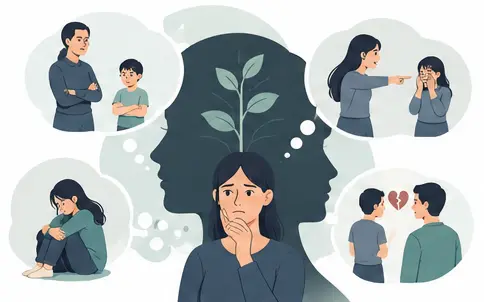 Childhood causes of People Pleasing Personality psychology illustration