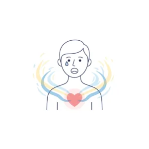 Expressing emotions catharsis psychology illustration