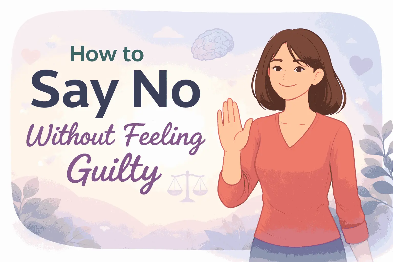 How to say no without feeling guilty