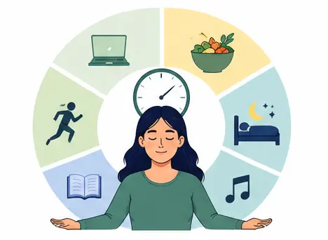 Healthy daily habits that help overcome revenge bedtime procrastination and improve sleep quality