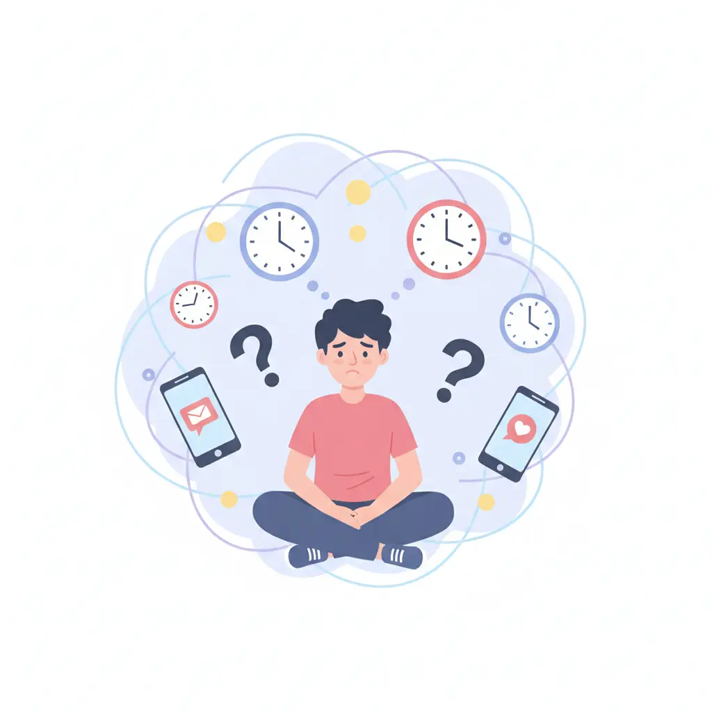 signs of mental tiredness symptoms illustration