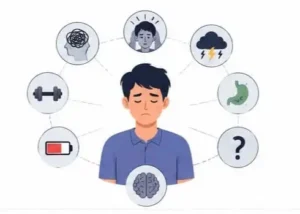 Mental tiredness symptoms including poor concentration irritability and forgetfulness