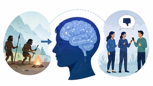 Fear of Judgment brain psychology illustration