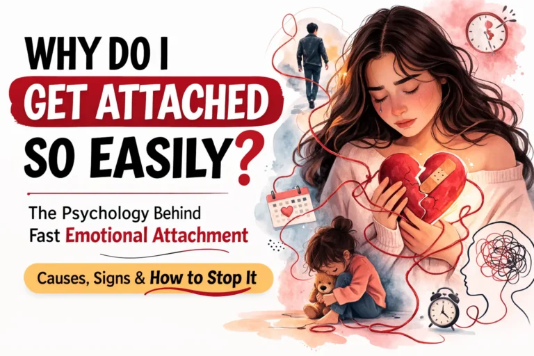 why do i get attached so easily psychology illustration showing emotional attachment and fast emotional bonding
