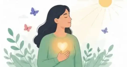 Emotional numbness recovery illustration symbolizing hope healing and emotional growth