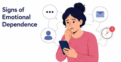 signs of emotional dependence checking phone anxiety