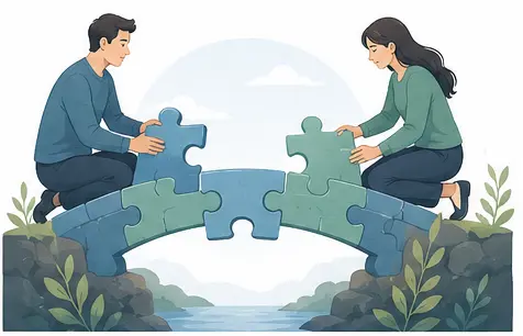 How to rebuild trust in a relationship psychology illustration