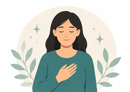 Illustration showing someone peacefully walking away from an unhealthy one-sided friendship