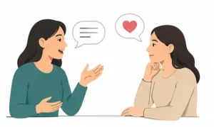 Psychology illustration of emotional exhaustion caused by a one-sided friendship