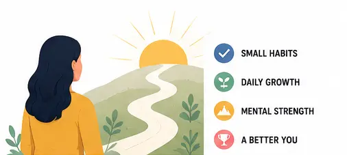 Mental strength grows through small daily habits that build resilience and emotional confidence