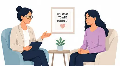 Therapist helping a client build mental strength through professional mental health support