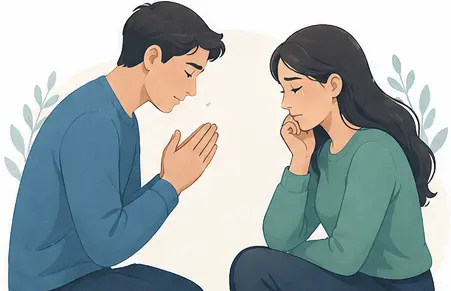 Rebuilding trust after betrayal sincere apology illustration