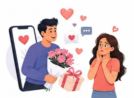 Love bombing signs showing excessive affection at the beginning of a relationship