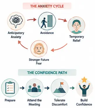 Breaking the cycle of meeting anxiety and avoidance