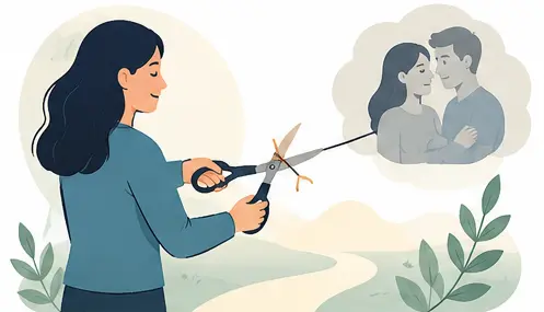 Codependency in relationships self-healing vector illustration showing emotional growth and self-worth