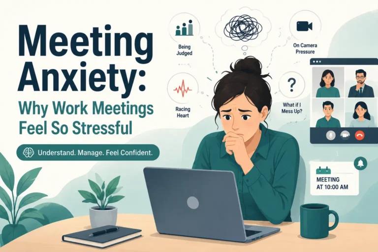 Meeting anxiety before a work meeting