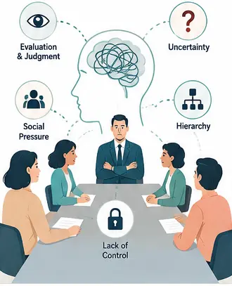 Why meeting anxiety happens during work meetings