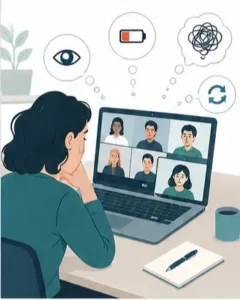 Zoom fatigue contributing to meeting anxiety during video calls
